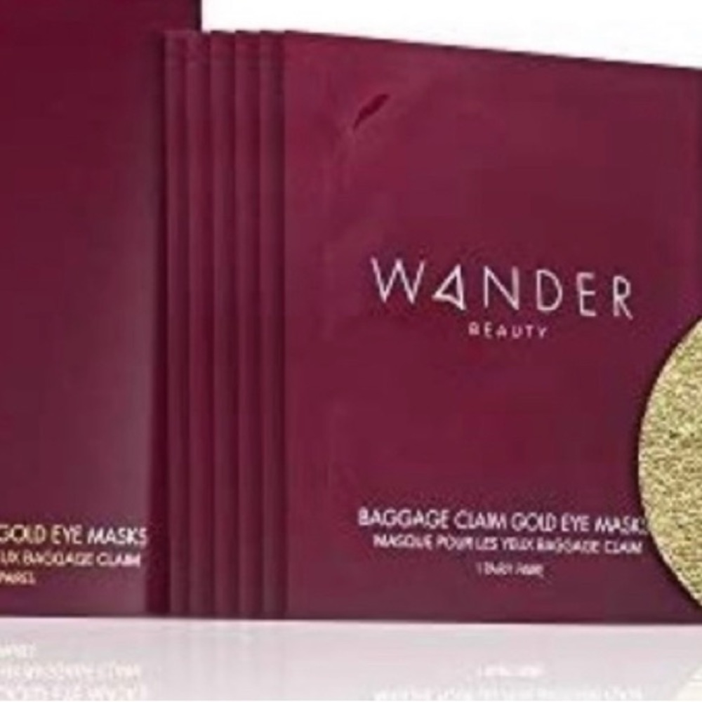 Wander Baggage Claim Gold Eye Masks